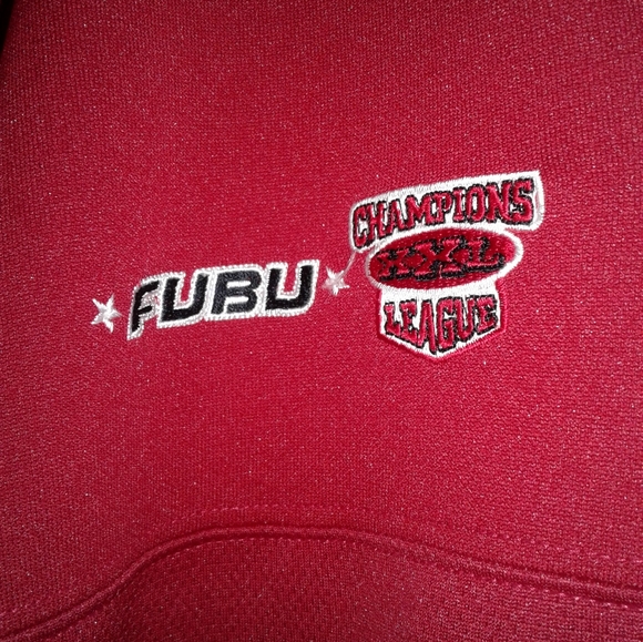 Fubu Champions League Football Jersey sz L Vintage Limited Edition made in Korea - Picture 5 of 6